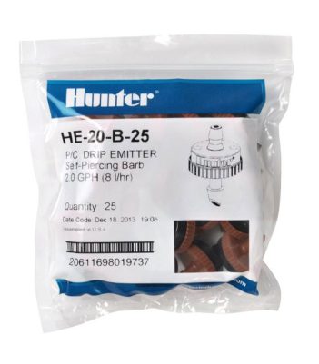 Point-Source Drip Emitters HE-20-B-25
