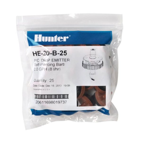 Point-Source Drip Emitters HE-20-B-25